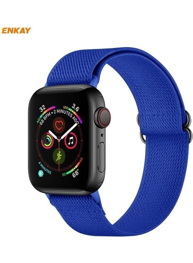 NIBEMINENT Replacement Watchband with Screen Protector for Apple Watch Series 6/5/4/SE 44mm Royal Blue - Image 2