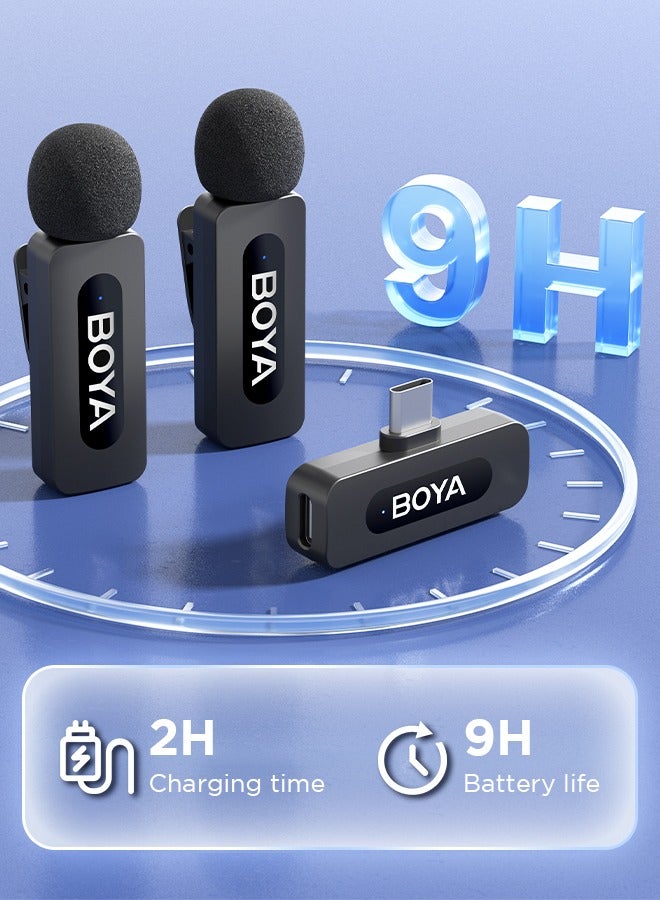 Boya By-V20 Wireless Lavalier Microphone Noise Cancellation 100M