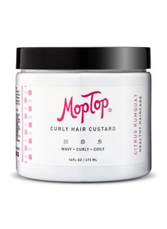 Curly Hair Custard Gel For Fine Thick Wavy Curly & Kinkycoily Natural Hair Anti Frizz Curl Moisturizer Definer & Lightweight Curl Activator W/Aloe Great For Dry Hair 16 Oz.