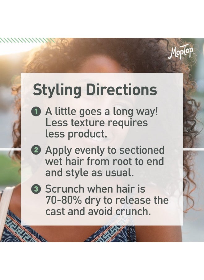 MopTop - Curly Hair Custard Gel For Fine Thick Wavy Curly & Kinkycoily Natural Hair Anti Frizz Curl Moisturizer Definer & Lightweight Curl Activator W/Aloe Great For Dry Hair 16 Oz. - Image 1