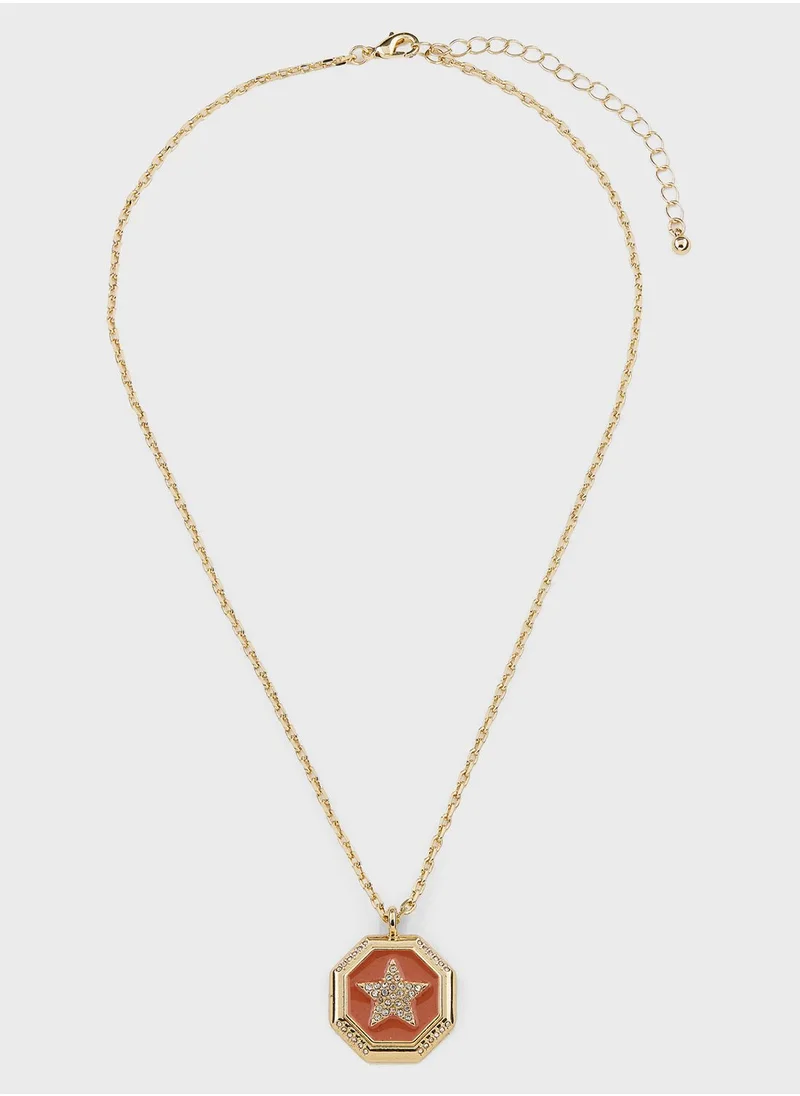 Khizana Rhinestone Star Pendant Necklace