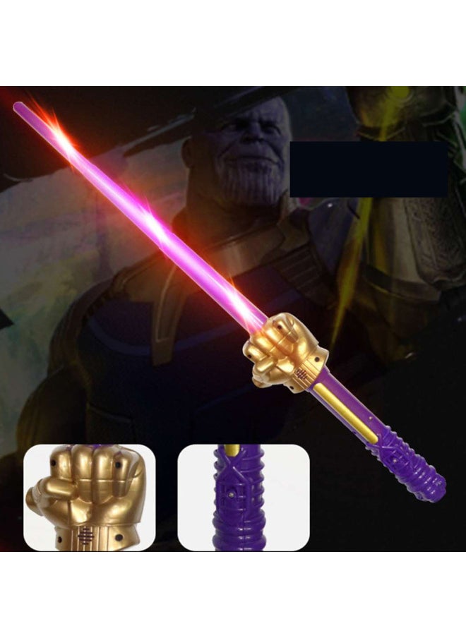 Generic Halloween Children's Luminous Mask Spider-Man Captain America Iron Man Hulk Batman Shield Sound And Light Sword-Color:(Annihilator) Sound And Light Sword  - Image 1