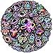 Robmoda 50 Pcs Neon Astronaut Stickers for Kids Waterproof Space Sticker for Water Bottle Vinyl Laptop Decals for Teens Girls Boys Students Adults Sticker Pack - Image 3