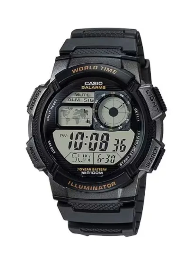 كاسيو Men's Resin Digital Watch AE-1000W-1A - 45 mm