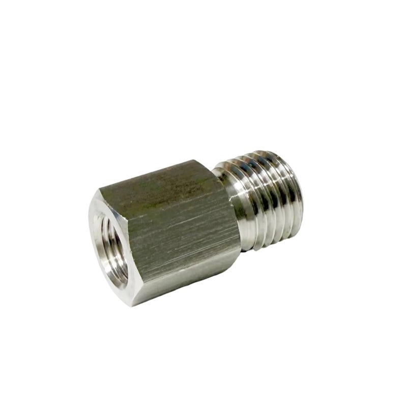 1 4 BSPT Female To M14x1 5 Male 304 Stainless Steel High Pressure Pipe Fitting Adapter - Image 2