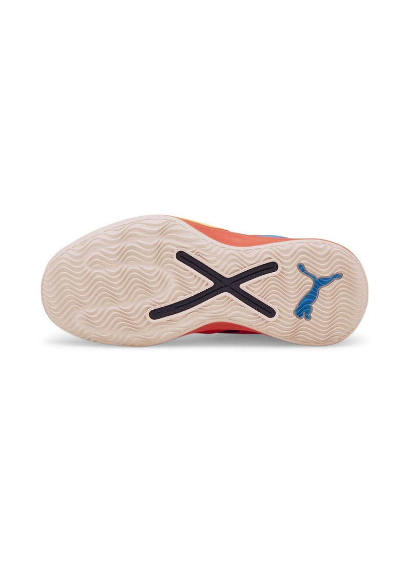 PUMA Rise NITRO Mens Orange Basketball Shoes  - Image 4