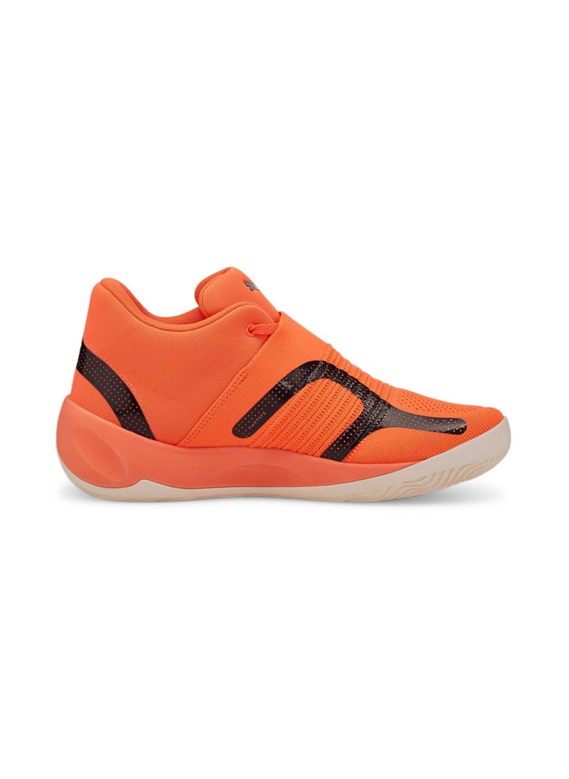 PUMA Rise NITRO Mens Orange Basketball Shoes - Image 3