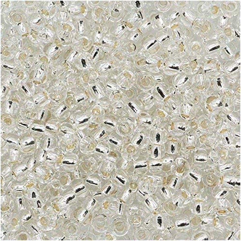 Toho Seed Beads Silver Lined Crystal