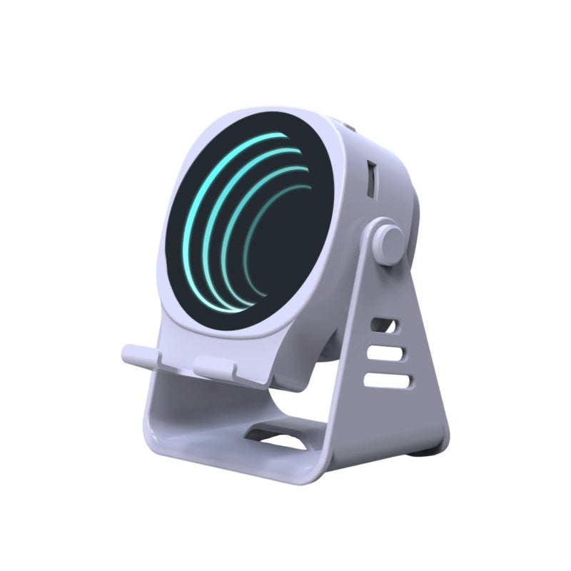 Bluetooth Speaker Stand Purple ABS 3-In-1 Desktop Device - RGB Night Light Speaker with Beat-Synced LED for Gaming Setup Dorm Room - Image 1