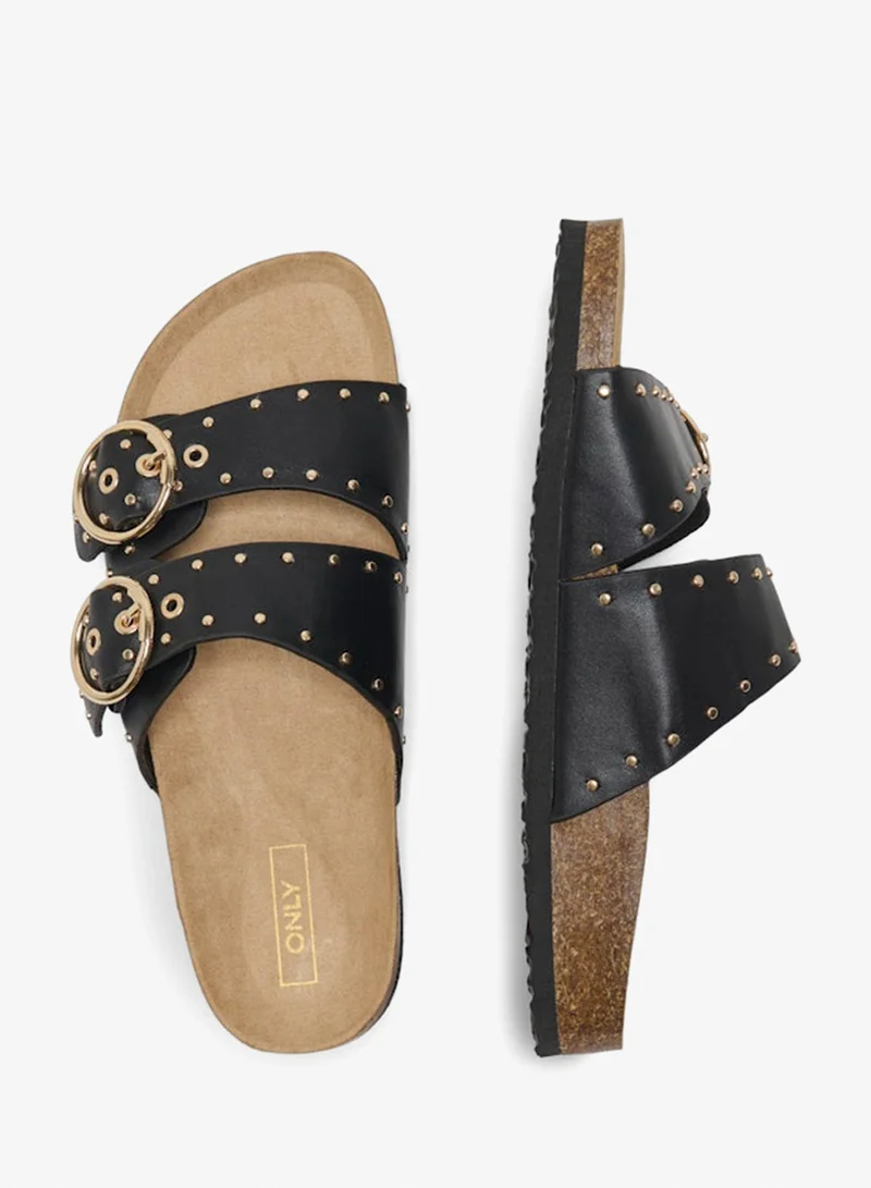 Only Black Casual Slip On Sandals for Women | Best Price UAE