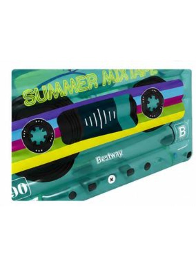 Bestway Summer Mixtape Inflatable Cassette Tape Pool Float – 1.74m x 1.17m – Retro Design for Adults & Teens – Beach & Lake Air Mattress - Image 3