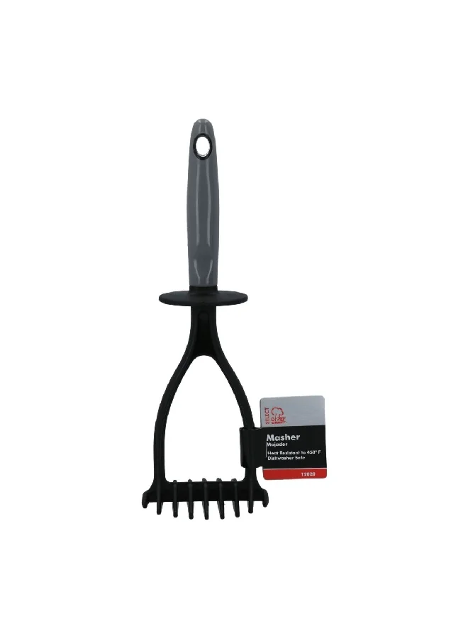 Chef Craft Select Nylon Sturdy Masher Black and Grey 11 Inch 12020