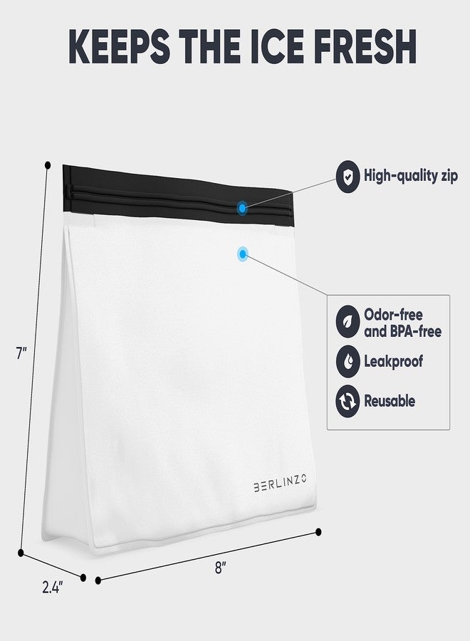 Berlinzo Reusable Ice Storage Bag - Freezer Safe, Leakproof, BPA-Free Silicone, Plastic-Free Lunch Bag and Food Storage - Image 2