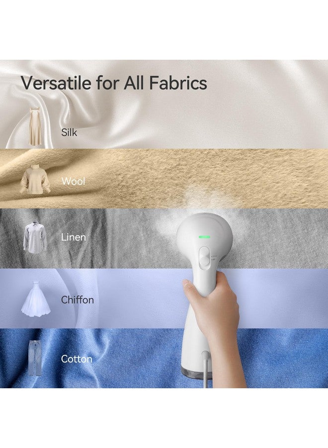 HiLife HiLIFE Steamer for Clothes, Handheld Clothes Steamer with Large 300ml Tank, 1100W Clothing Steamer, Fabric Wrinkle Remover, Portable & Compact Travel Size Garment Steamer ONLY FOR 120V (White)  - Image 5