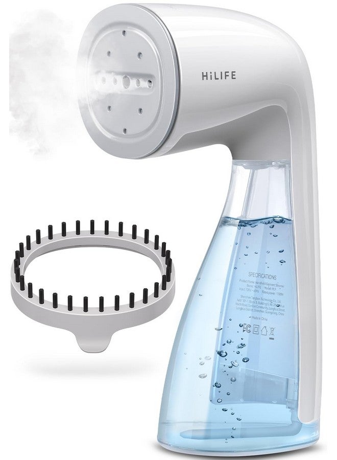 HiLife HiLIFE Steamer for Clothes, Handheld Clothes Steamer with Large 300ml Tank, 1100W Clothing Steamer, Fabric Wrinkle Remover, Portable & Compact Travel Size Garment Steamer ONLY FOR 120V (White)  - Image 1