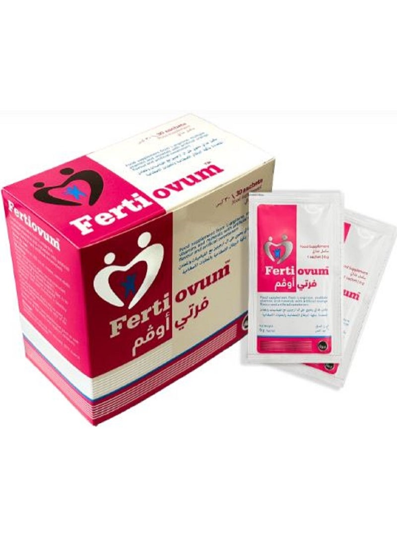 fas ferti ovum l-arginine & multiple vitamins and minerals orange flavour 30sachets - Image 2
