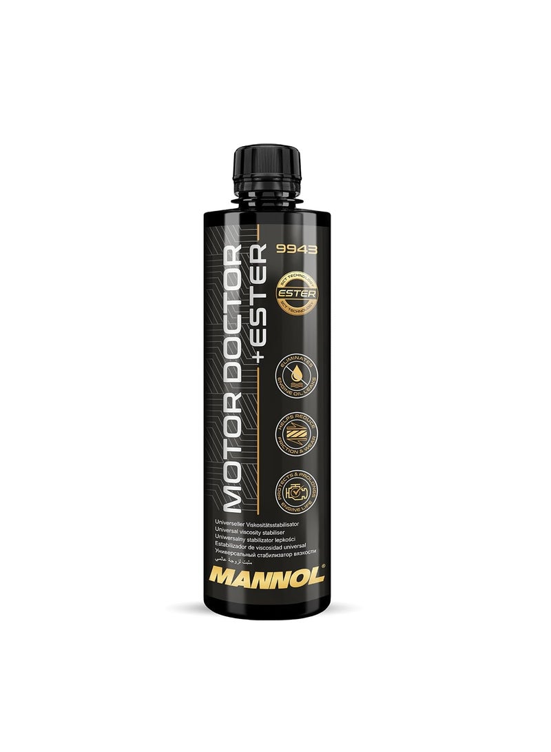 MANNOL 9943 (450ML) Motor Life Extender ADDITIVE to Engine Oil for All Types of Four-Stroke Engines – Diesel and Petrol, and for All Types of Oils - Image 1