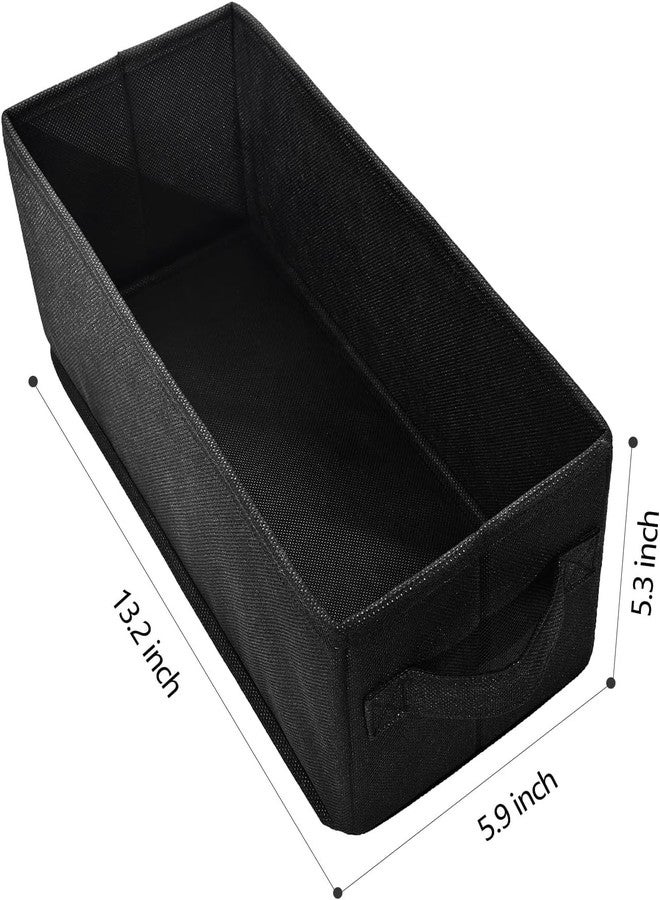 UENTIP CD Storage Boxes - Pack of 4 CD Case Storage - 13.2" x 5.9" x 5.3", Holds 30 Full CDs, 60 Slim CDs, 165 Discs in Sleeves - Black (4pack-black) - Image 2