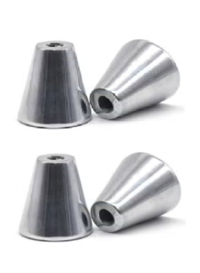 LTR Pack of 2 Aluminum Skinny Candle Holders – Silver Decorative Candle Stand for Home Décor, Dining Table, Living Room & Gifting - Image 1