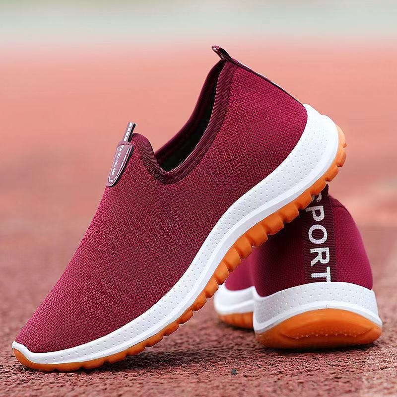 Old Beijing cloth shoes men and women with canvas shoes breathable middle-aged and old parents walking casual mesh shoes wholesale - Image 3