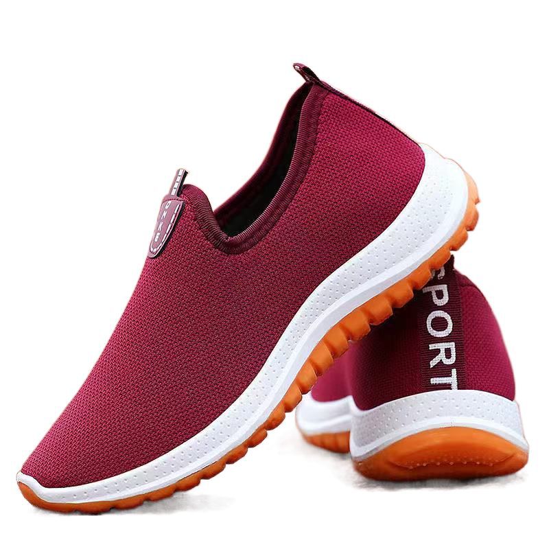Old Beijing cloth shoes men and women with canvas shoes breathable middle-aged and old parents walking casual mesh shoes wholesale - Image 1