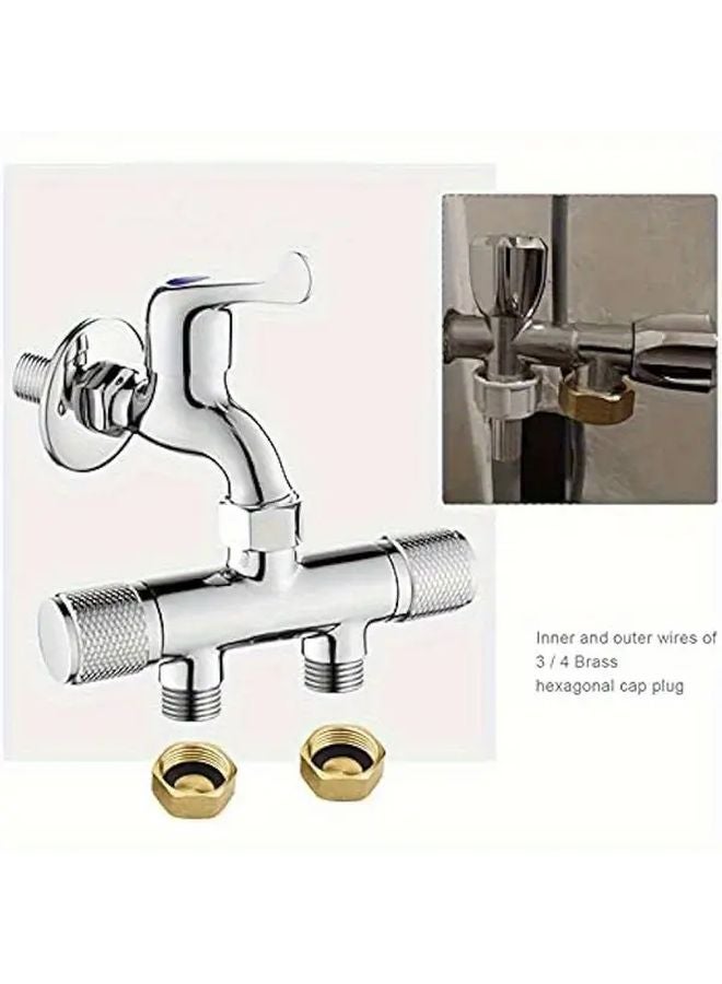 4 Pieces Brass Hex End Cap Internal Threaded Pipe Fitting Leakproof Corrosion Resistant - Image 5