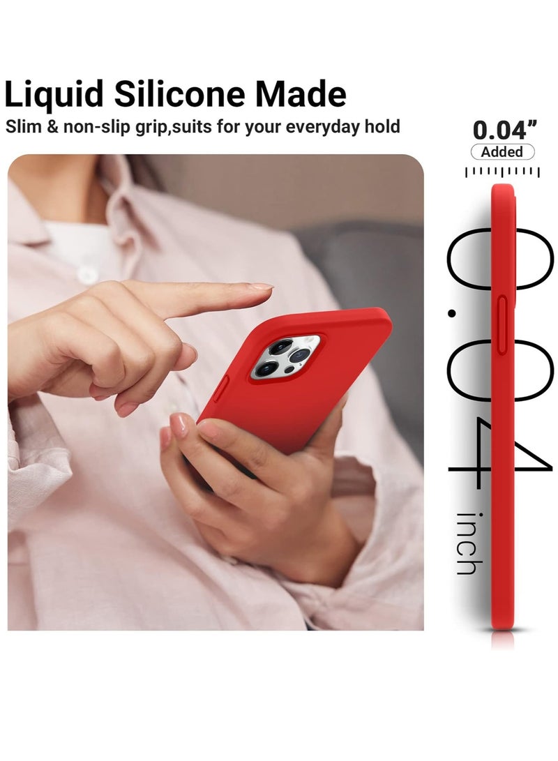BORTONY iPhone 12 Pro Max Case Liquid Silicone Anti Scratch Anti Fingerprint Soft Silky Touch Shockproof Protective Cover for Apple iPhone 12 Pro Max  - Image 3
