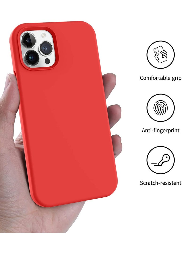 BORTONY iPhone 12 Pro Max Case Liquid Silicone Anti Scratch Anti Fingerprint Soft Silky Touch Shockproof Protective Cover for Apple iPhone 12 Pro Max  - Image 5