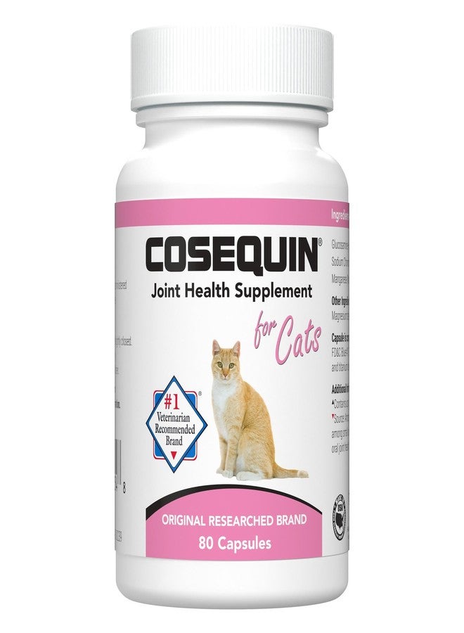 Nutramax Laboratories Nutramax Cosequin Joint Health Supplement for Cats - With Glucosamine and Chondroitin, 80 Capsules (Pack of 2) - Image 1