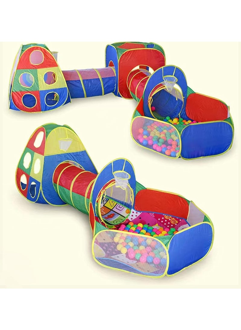 dreamons link - Kid's Ball Pit with Tunnels and Tents, Multicolour - Image 1