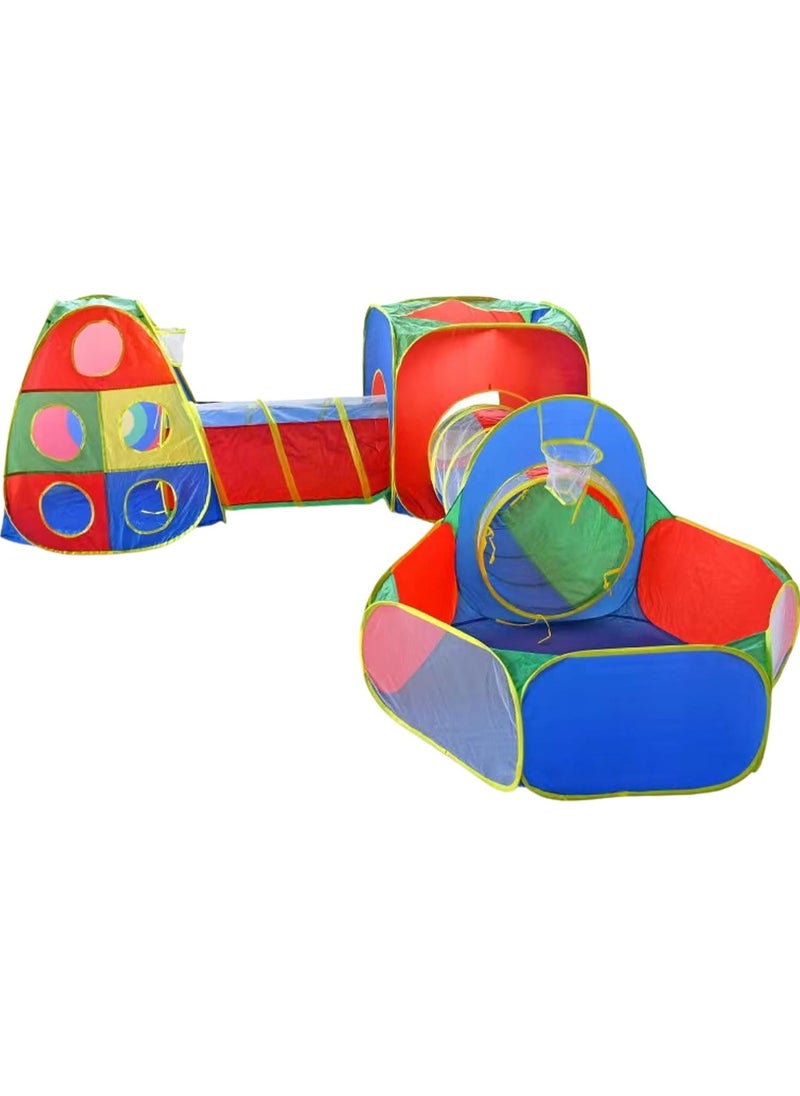 dreamons link - Kid's Ball Pit with Tunnels and Tents, Multicolour - Image 1