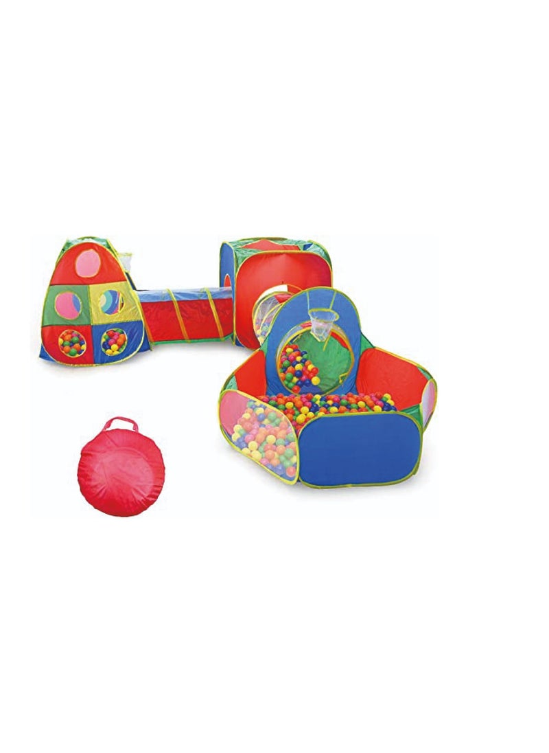 dreamons link - Kid's Ball Pit with Tunnels and Tents, Multicolour - Image 1