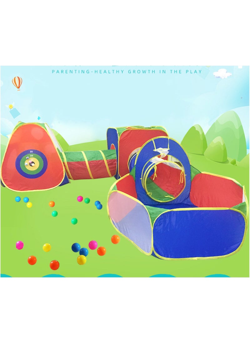 dreamons link - Kid's Ball Pit with Tunnels and Tents, Multicolour - Image 1