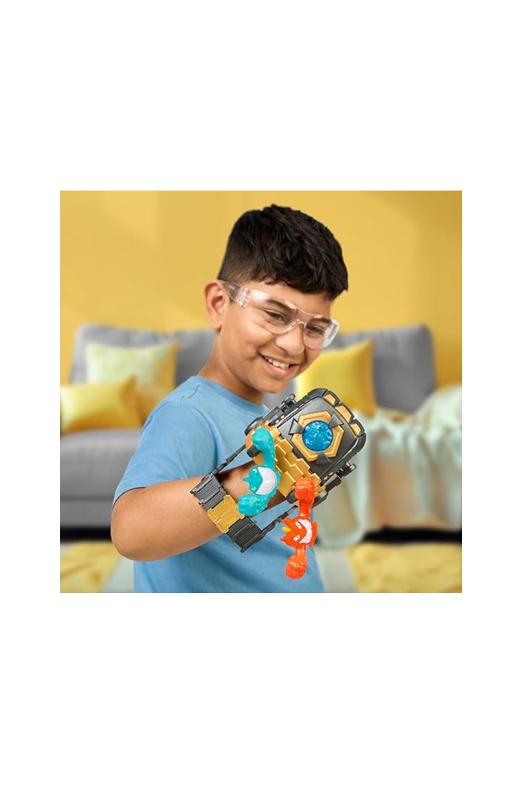 GOO JIT ZU Heroes of Goo Jit Zu Meteor Madness GOO-Slingers Mega Launcher, load it with your stretchy figures and catapult them to airy heights in an instant, contains 3 exclusive slingshot figures - Image 5