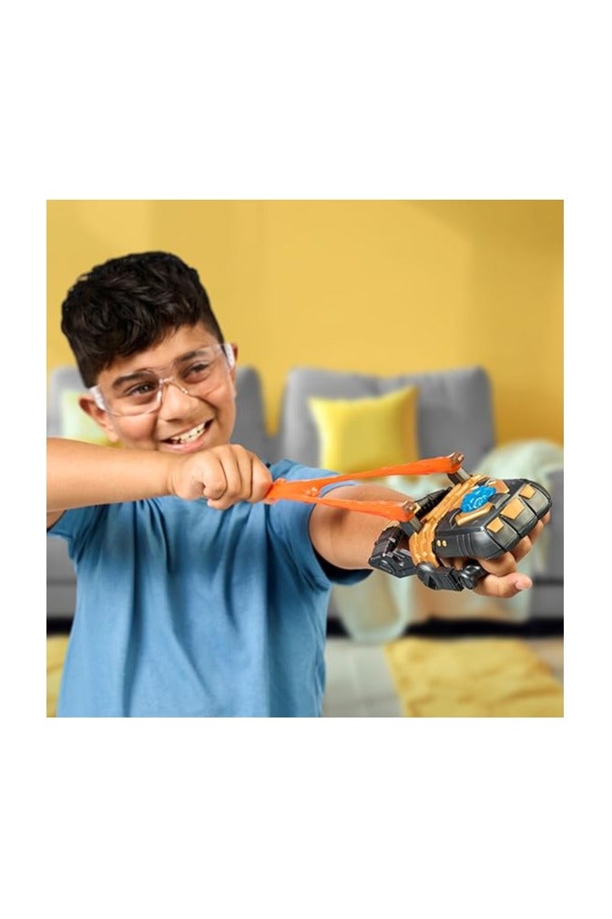 GOO JIT ZU Heroes of Goo Jit Zu Meteor Madness GOO-Slingers Mega Launcher, load it with your stretchy figures and catapult them to airy heights in an instant, contains 3 exclusive slingshot figures - Image 2