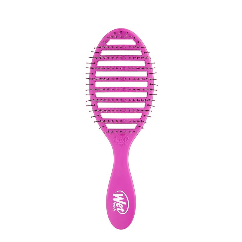 Wet Brush Wet Brush Speed Dry Hair Brush Purple  Vented Design and Ultra Soft HeatFlex Bristles Are Blow Dry Safe With Ergonomic Handle Manages Tangle and Uncontrollable Hair  PainFree Hair Accessories
