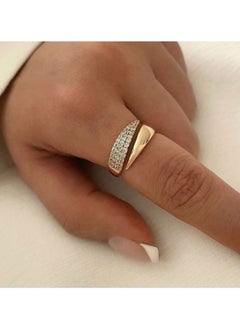 Elegant Gold Plated Ring For Women One Size