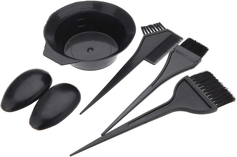 not known Hair Color Mixing Bowls 5 Pcs Of Set Hair Dyeing Tool Hairdressing Brushes Bowl Combo Salon Hair Color Dye Tint Tool Set Kit - Image 1