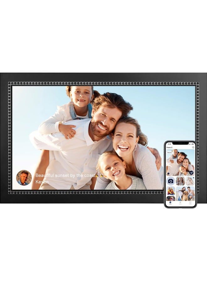humblestead Digital Picture Frame 15.6 Inch Large Digital Photo Frame with 1920 * 1080 IPS Full HD Touchscreen, Humblestead 64GB WiFi Smart Frame Share Photos and Videos via AiMOR App, Wall Mountable - Image 1