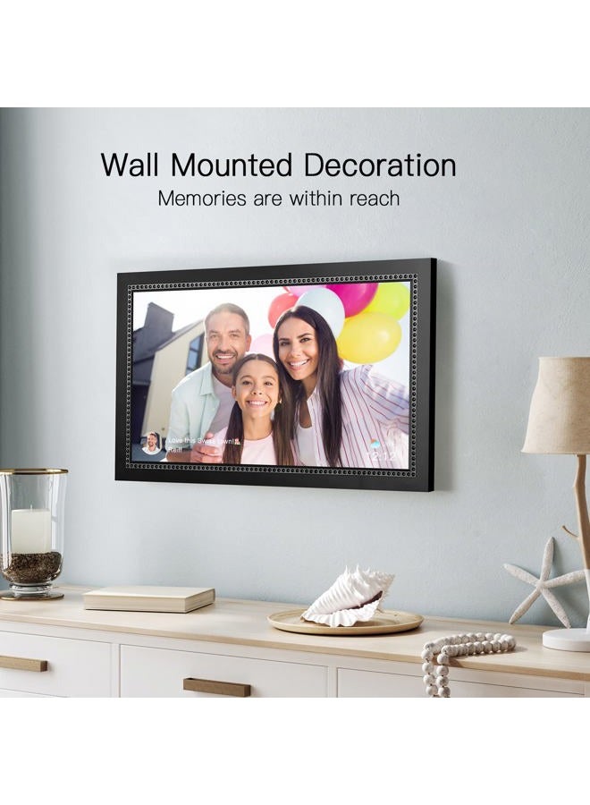 humblestead Digital Picture Frame 15.6 Inch Large Digital Photo Frame with 1920 * 1080 IPS Full HD Touchscreen, Humblestead 64GB WiFi Smart Frame Share Photos and Videos via AiMOR App, Wall Mountable - Image 4
