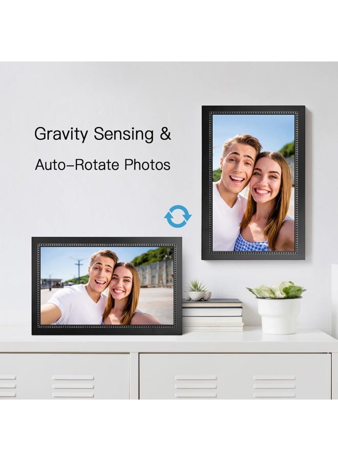 humblestead Digital Picture Frame 15.6 Inch Large Digital Photo Frame with 1920 * 1080 IPS Full HD Touchscreen, Humblestead 64GB WiFi Smart Frame Share Photos and Videos via AiMOR App, Wall Mountable - Image 5