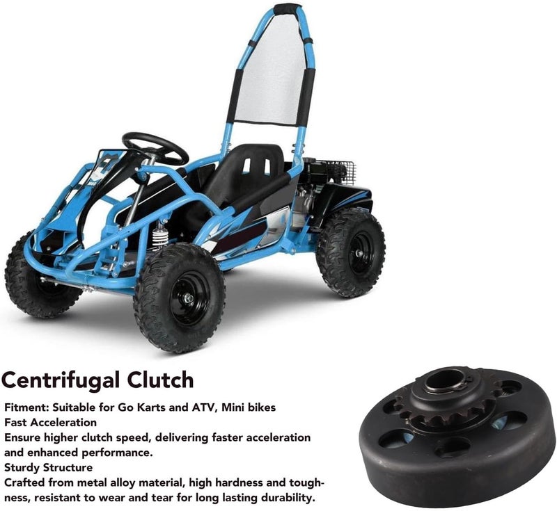 18T Go Kart Clutch with 20mm Bore for 35 Chain, Centrifugal Engine Clutch for ATV and Mini Bike, Sturdy Metal Alloy Construction for High Hardness and Responsive Acceleration - Image 4