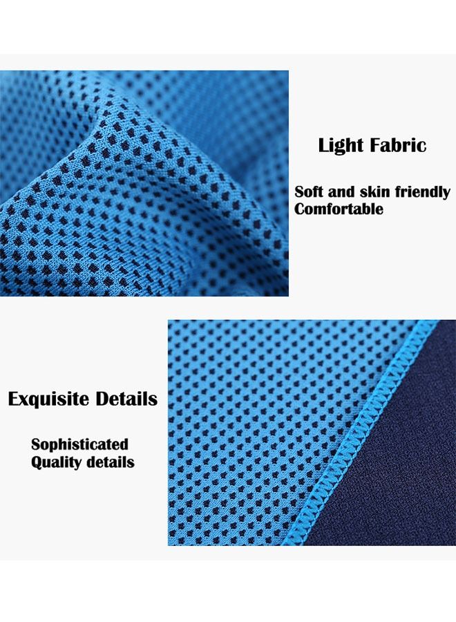 ZCM-HAPPY 2 Pieces Portable Sports Towel, Camping Towel, Cooling Effect, Quick Dry Sweat Absorbent Soft Towel (90x30CM)  - Image 4