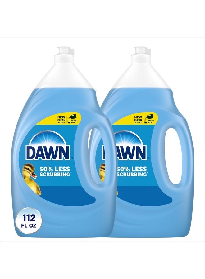 Dawn Dish Soap Ultra Dishwashing Liquid, Dish Soap Refill, Original Scent, 56 Fl Oz (Pack of 2)  - Image 1