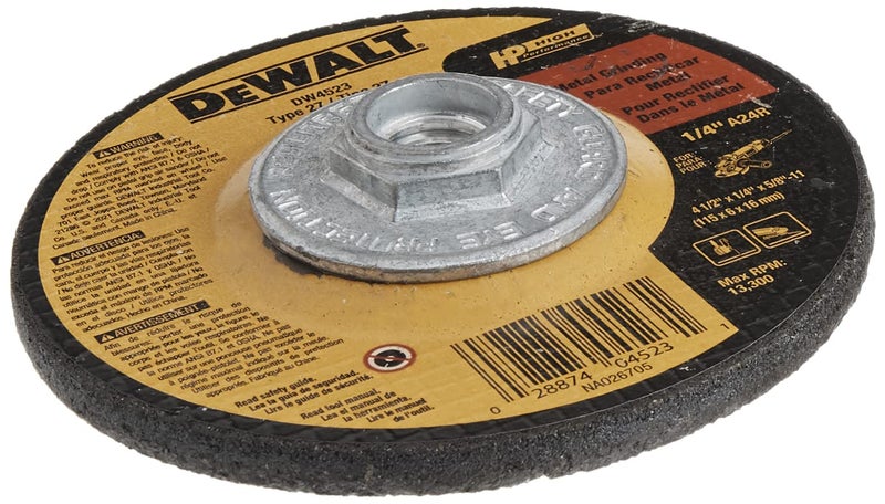DEWALT Grinding Wheel, General Purpose for Metal, 4-1/2-Inch x 1/4-Inch x 5/8-Inch (DW4523) - Image 2