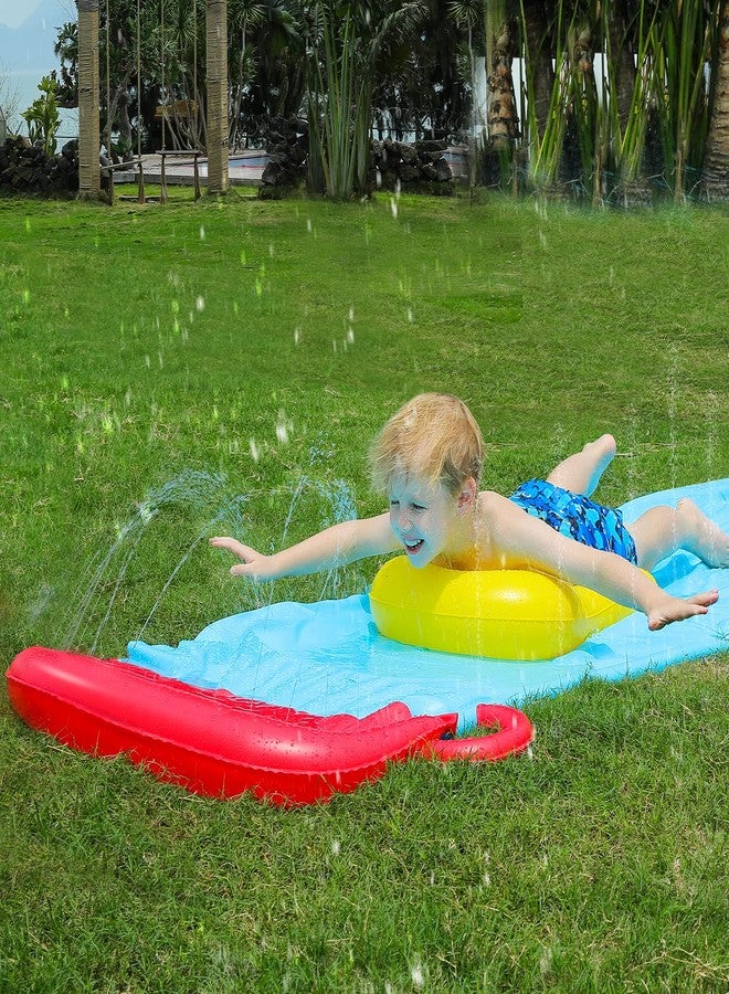 ELEMARA Inflatable Water Slide with 19.1ft Attachable Slide，Advanced Sprinklers for Bounce House with Bodyboard，Oversized Backyard Water Park for Kids, Outdoor Summer Fun - Image 4