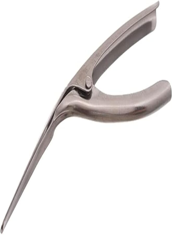 Stainless steel large peeler for shrimp crustaceans peeling 25x6 cm - silver57136