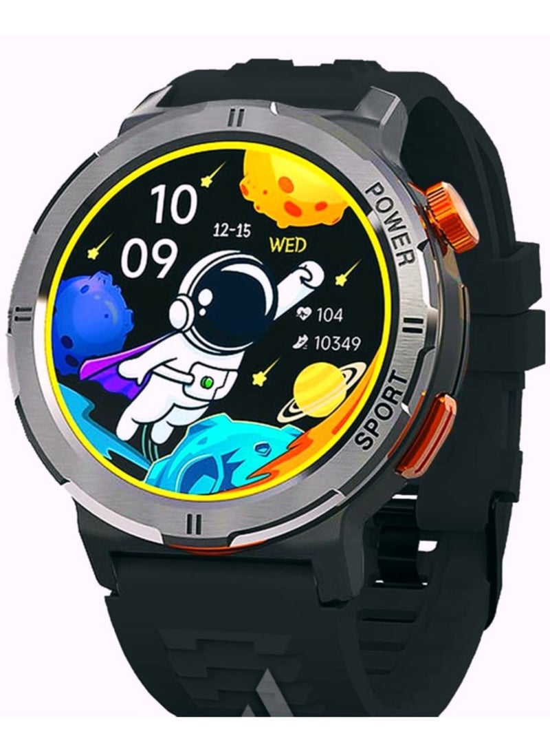 هينو تيكو هاينو تيكو توب-8  لأناقة الذكية بشاشة AMOLED فائقة الوضوح  تدعم ميزة Always-On Display (AOD) لعرض المعلومات الأساسية باستمرار دون الحاجة لتشغيل الشاشة بالكامل. التصميم: تأتي بتصميم عصري وأنيق - Image 1