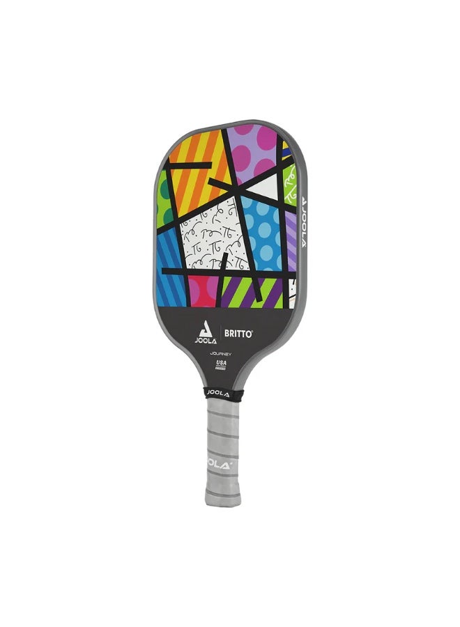 JOOLA مضرب بيكلبول JOOLA بريتو - تصميم ملون من المناظر الطبيعية | سطح من الألياف الزجاجية | نواة بوليمر 10 مم | مضرب خفيف الوزن | معتمد من USAPA - Image 1