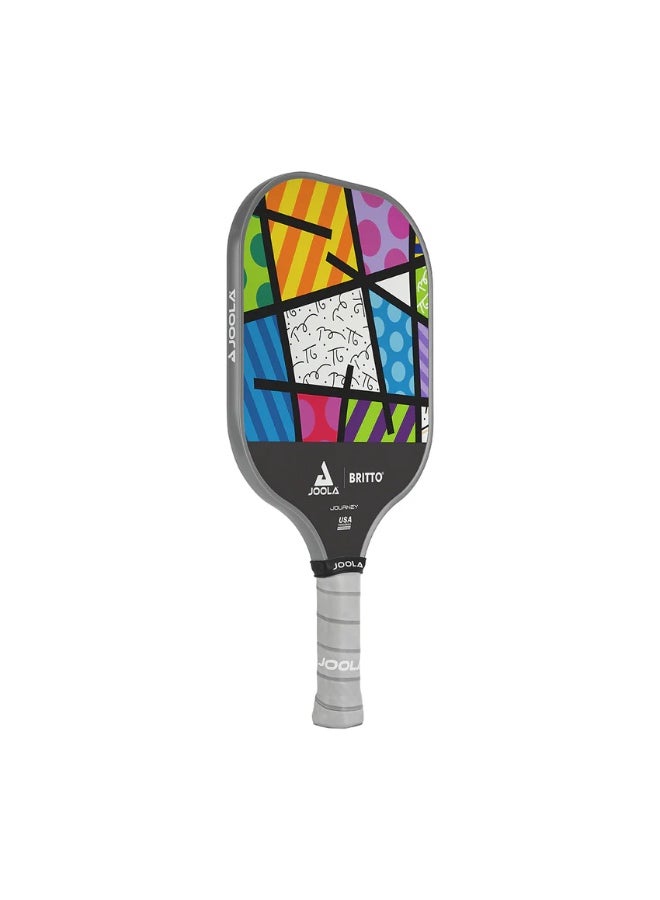 JOOLA مضرب بيكلبول JOOLA بريتو - تصميم ملون من المناظر الطبيعية | سطح من الألياف الزجاجية | نواة بوليمر 10 مم | مضرب خفيف الوزن | معتمد من USAPA - Image 2